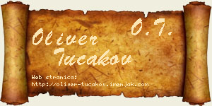 Oliver Tucakov vizit kartica
